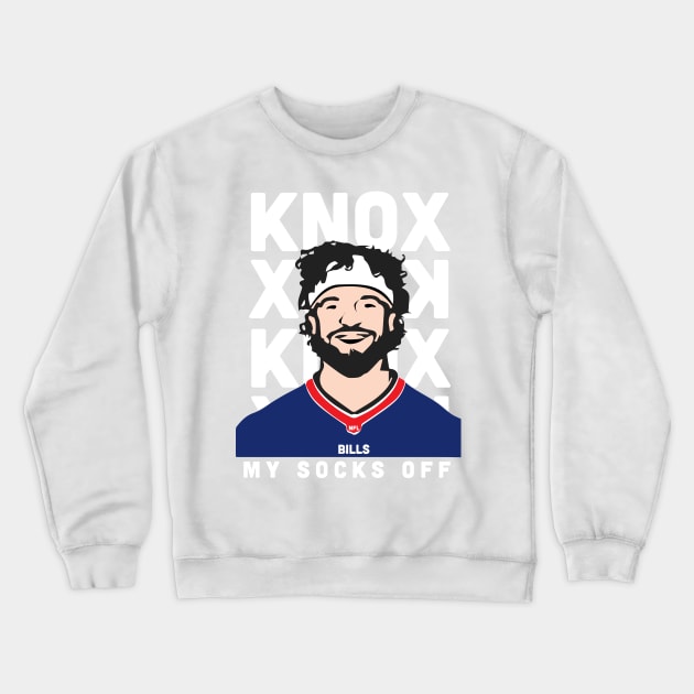 Dawson Knox - white Crewneck Sweatshirt by gabdefazio